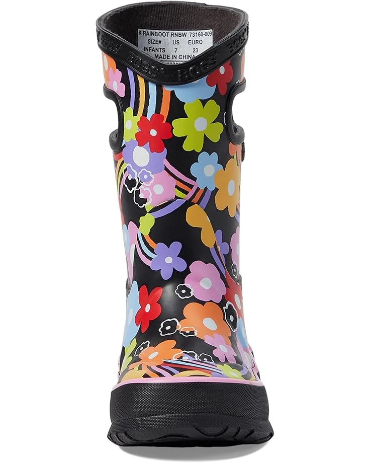 Bogs Kids Rain Boots Rainbow Flower (Toddler/Little Kid/Big Kid) 2 Bogs Kids Rain Boots Rainbow Flower (Toddler/Little Kid/Big Kid) - Image 2